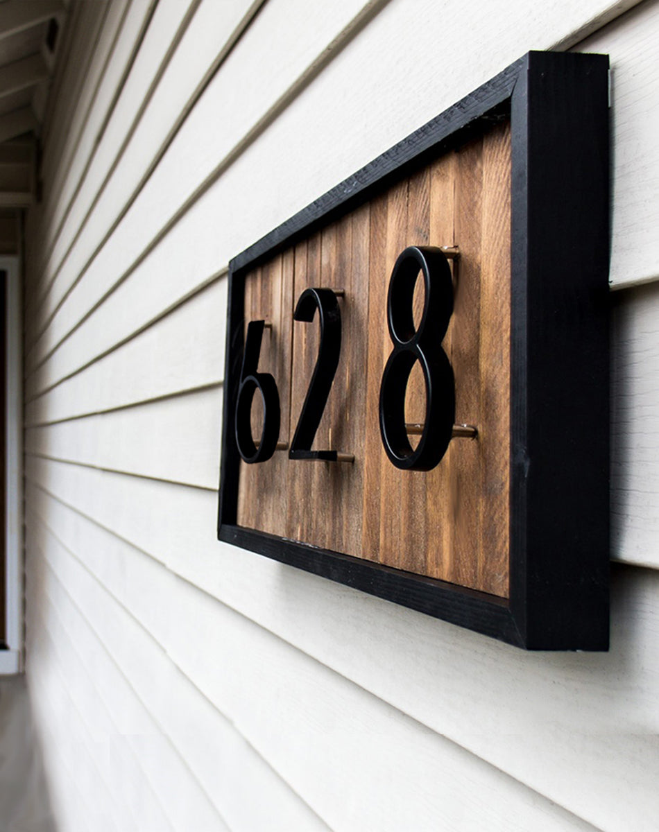 Outdoor House Number Zinc Alloy Weather-Resistant