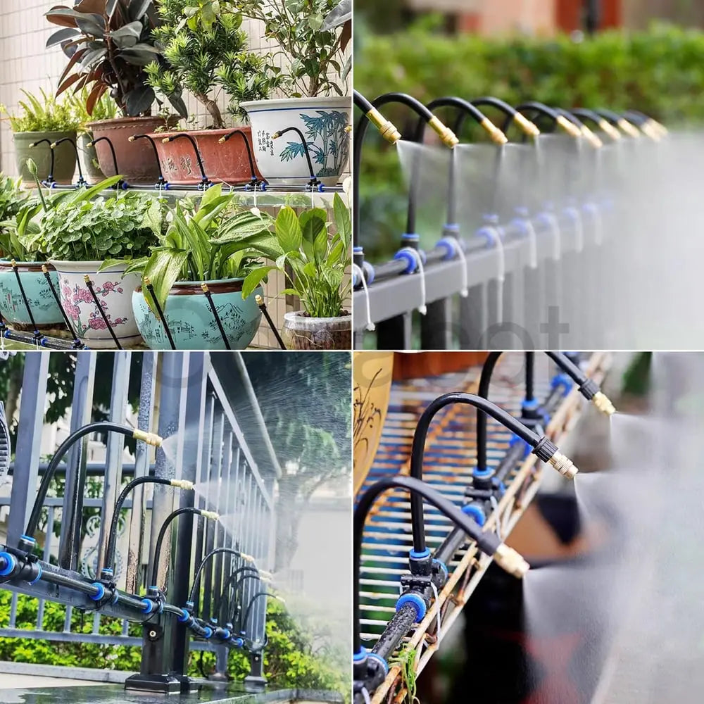Outdoor Irrigation System 360° Adjustable Brass Nozzles