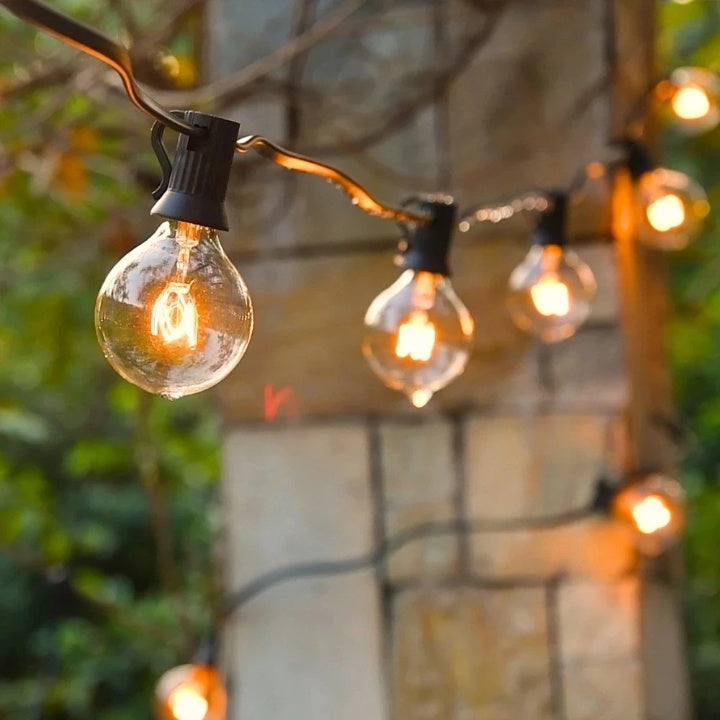 Outdoor LED String Lights Warm White Waterproof