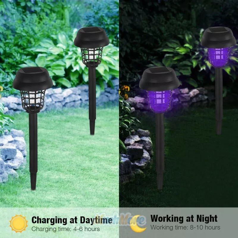 Outdoor Mosquito Lamp Solar-Powered Dual Ambient & UV