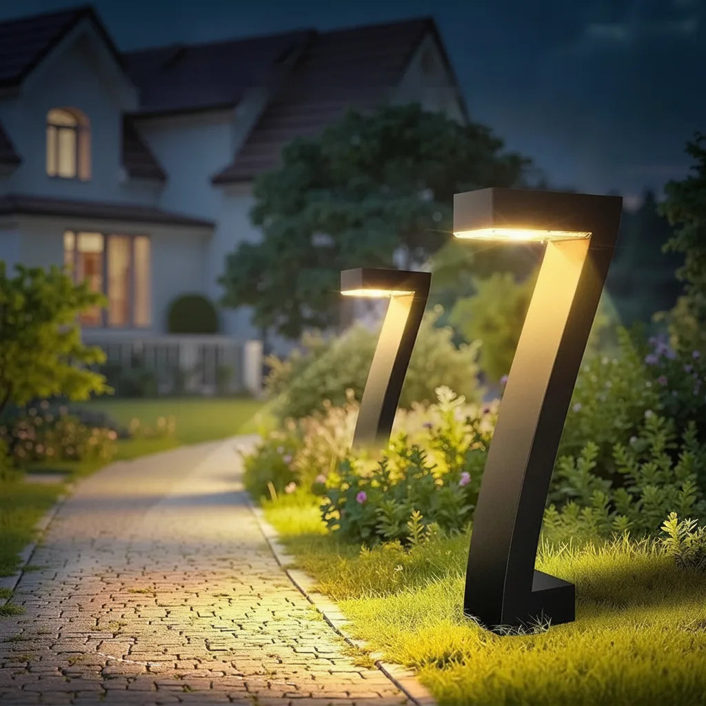 Outdoor Path Light Solar Dusk-to-Dawn IP65