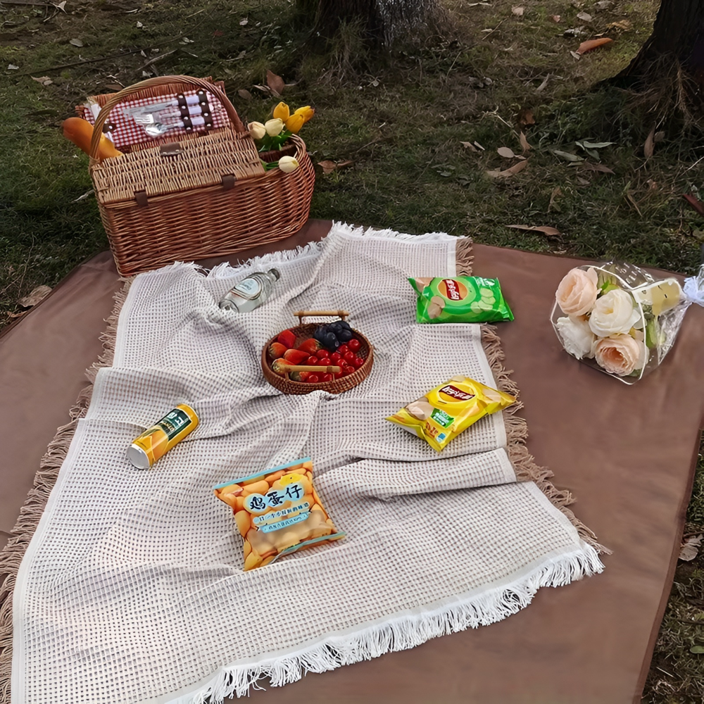 Outdoor Picnic Blanket Waterproof Foldable Machine Washable