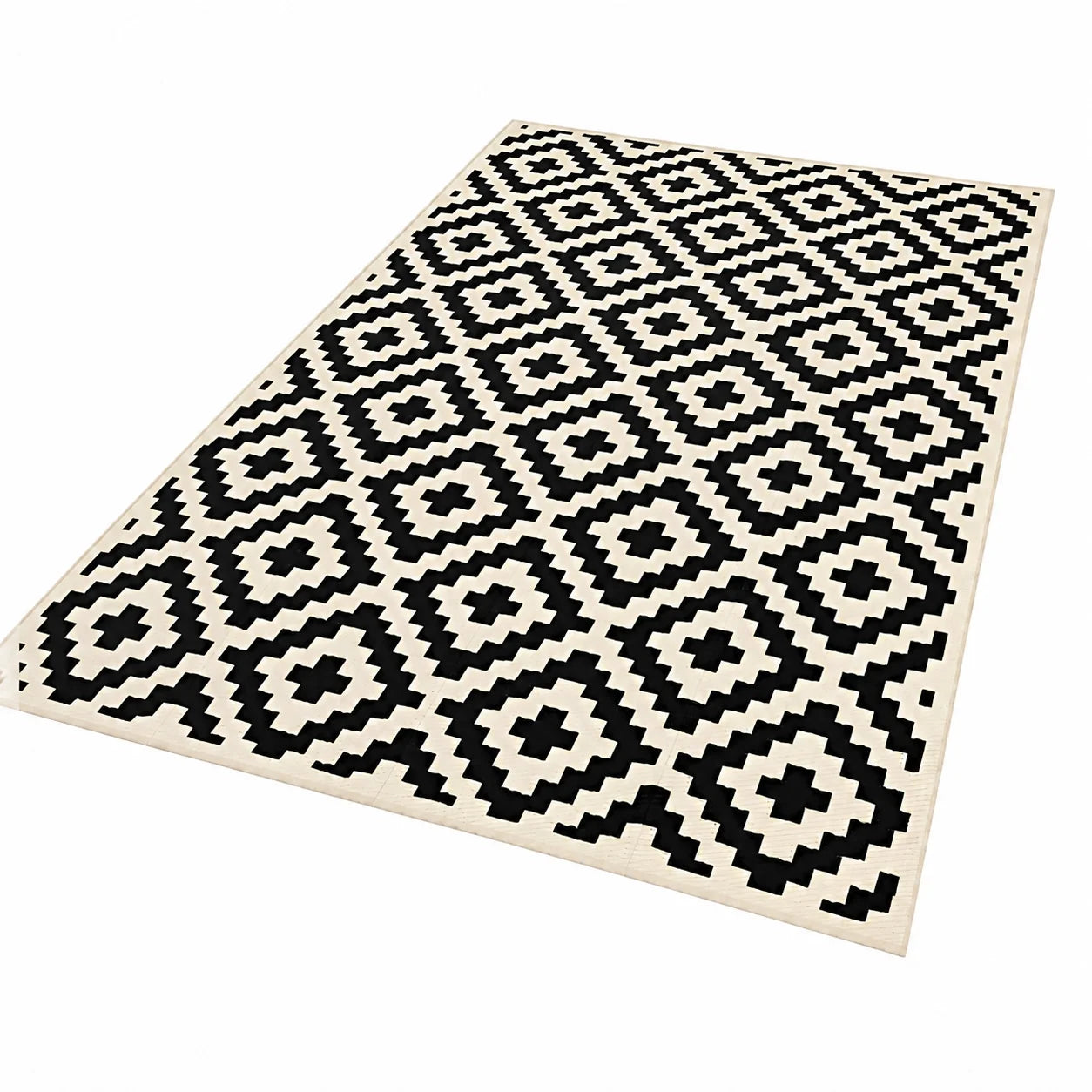 Outdoor Rug Reversible Geometric Design Slip-Resistant & UV-Resistant
