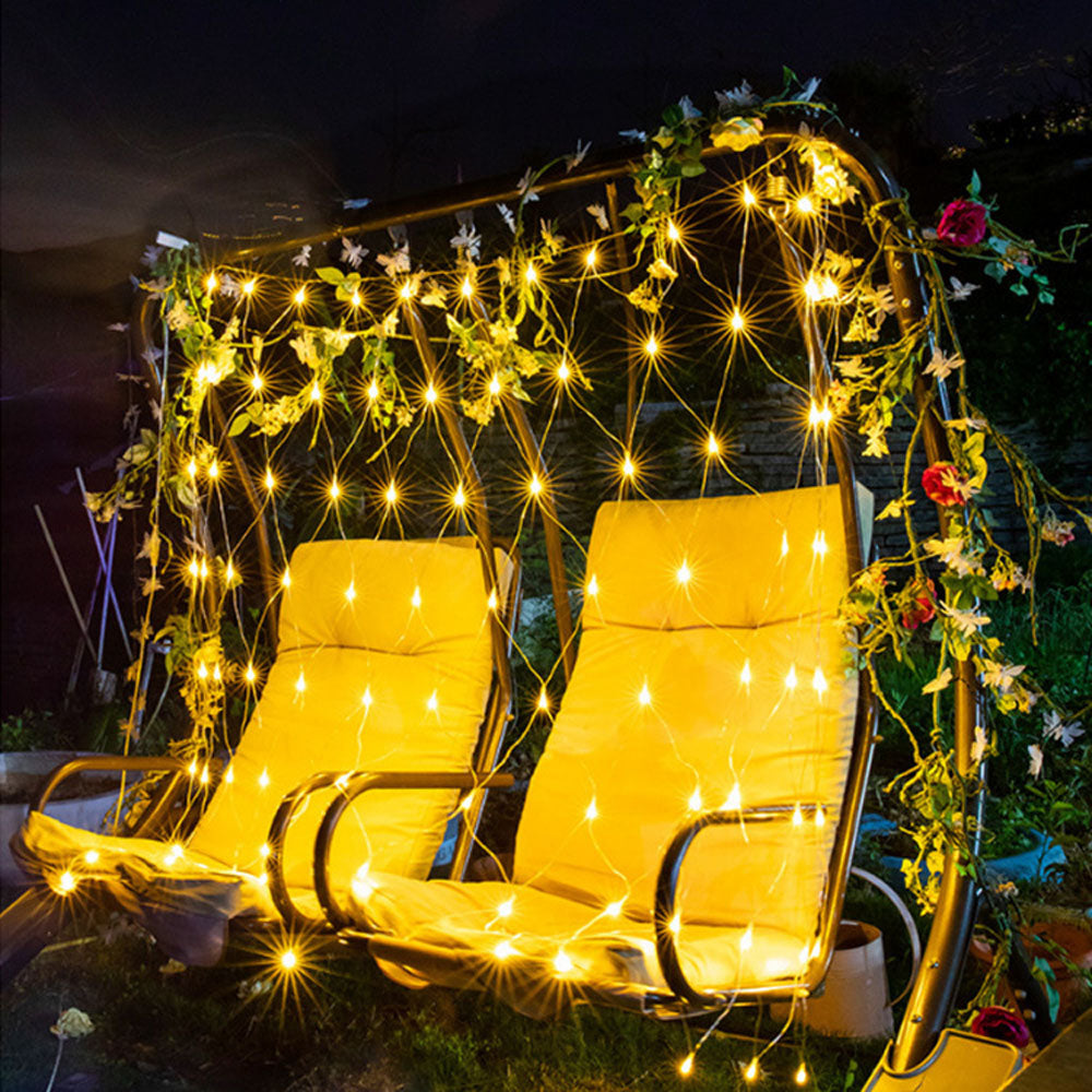 Outdoor Solar Net Light Copper Wire IP44