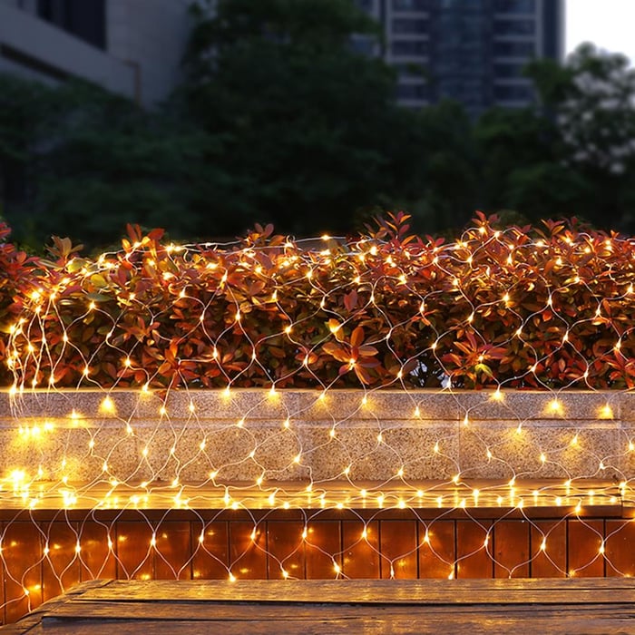 Outdoor Solar Net Light Copper Wire IP44