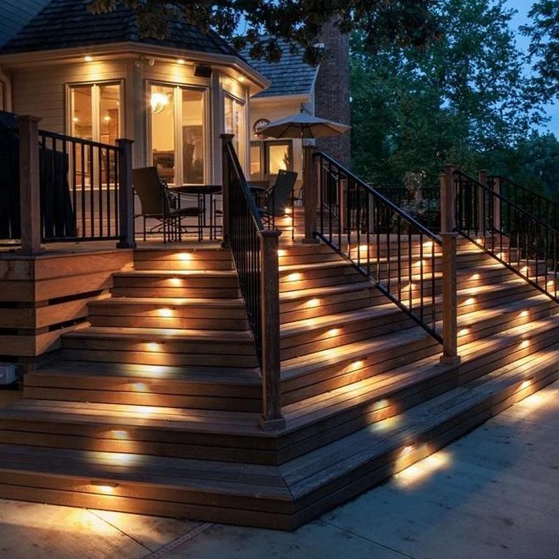 Outdoor Solar Path Lights Automatic Warm White LED 4-Pack