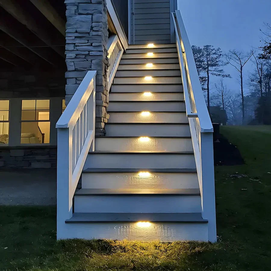 Outdoor Solar Path Lights Automatic Warm White LED 4-Pack