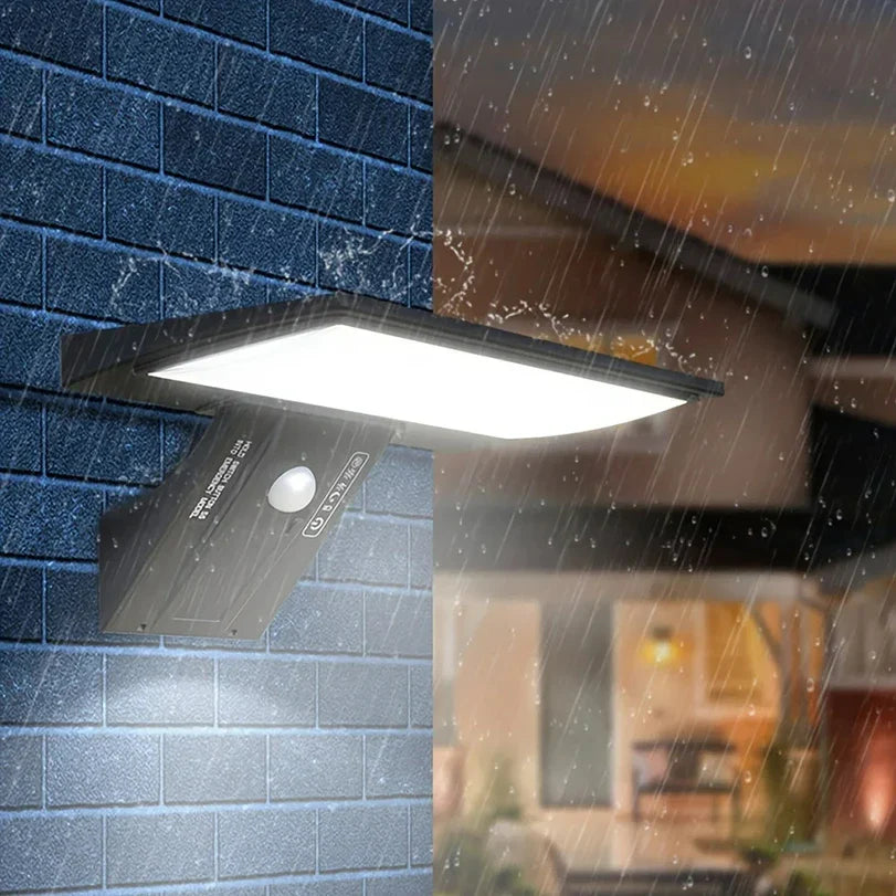 Outdoor Solar Wall Light Motion Sensor USB Backup Weatherproof