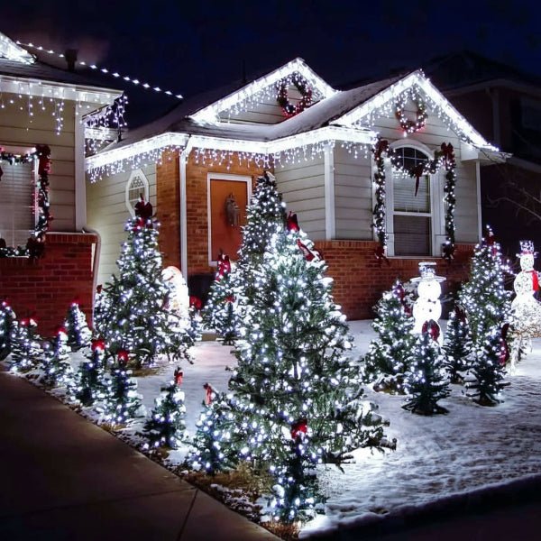 Outdoor String Lights Solar-Powered 8 Modes Weatherproof