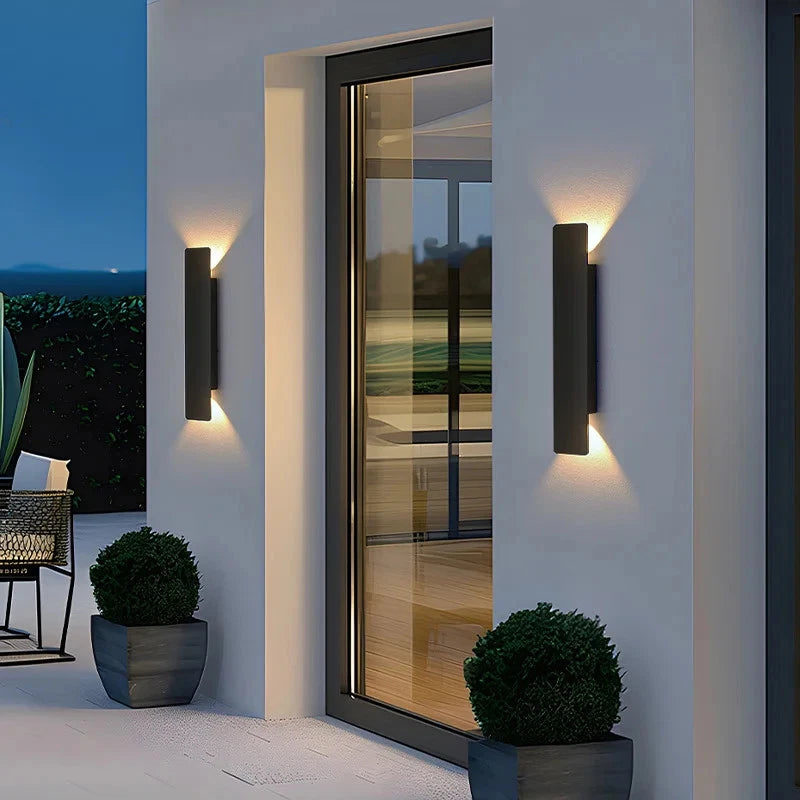 Outdoor Wall Light Architectural Up & Down Aluminum IP65 Weatherproof