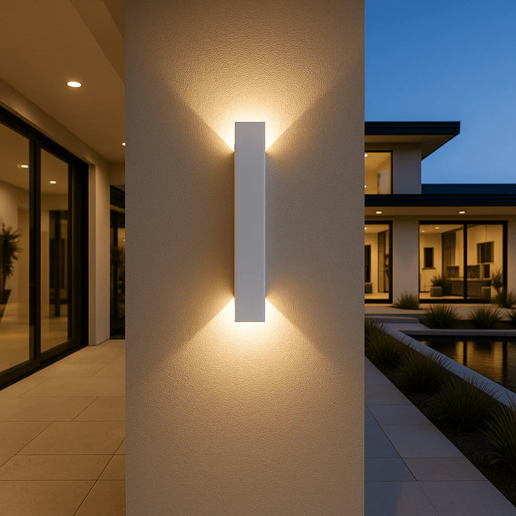 Outdoor Wall Light LED Up-Down Beam IP65 Aluminum