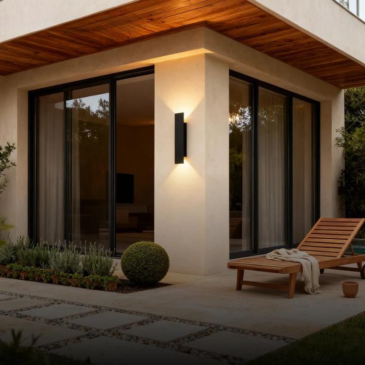 Outdoor Wall Light LED Up-Down Beam IP65 Aluminum