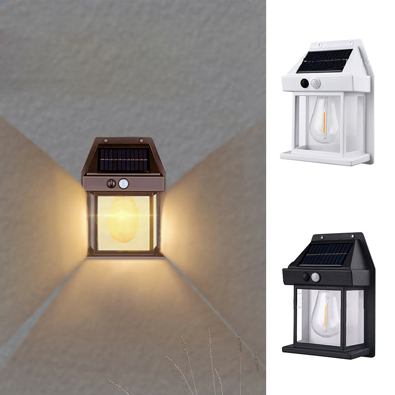 Outdoor Wall Light Solar Motion-Activated Weatherproof