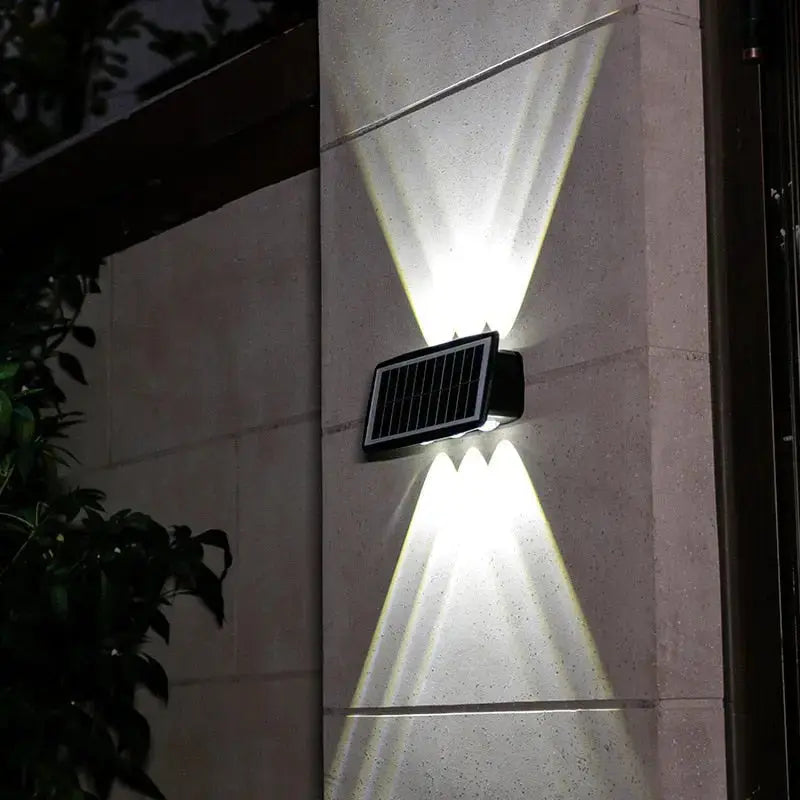 Outdoor Wall Light Solar-Powered Weatherproof Three Color Options