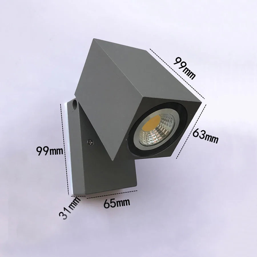 Outdoor Wall Light Weatherproof Aluminum 5W LED