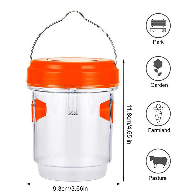 Outdoor Wasp Trap Solar-Powered & Weather-Resistant Escape-Proof Entrance