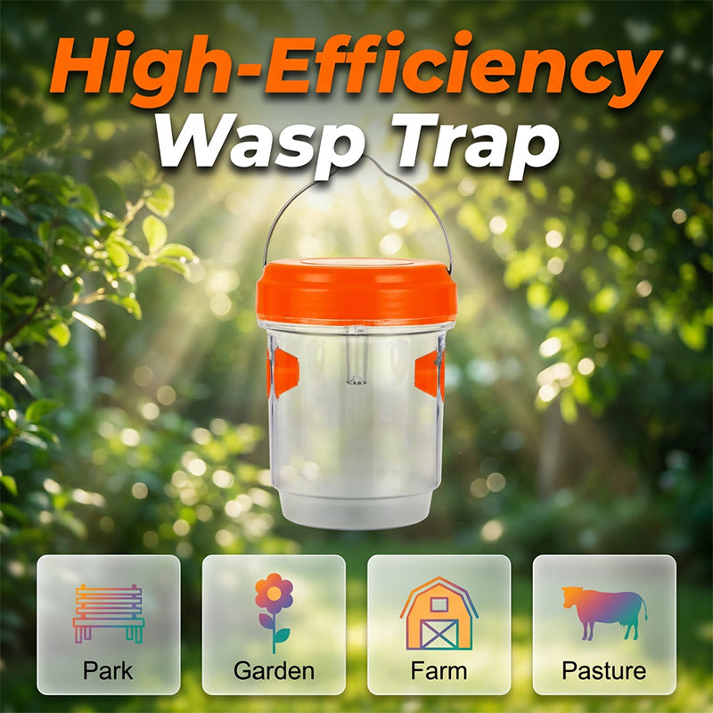 Outdoor Wasp Trap Solar-Powered & Weather-Resistant Escape-Proof Entrance