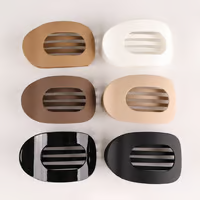 Oval Hair Clips Ergonomic Matte & Non-Slip