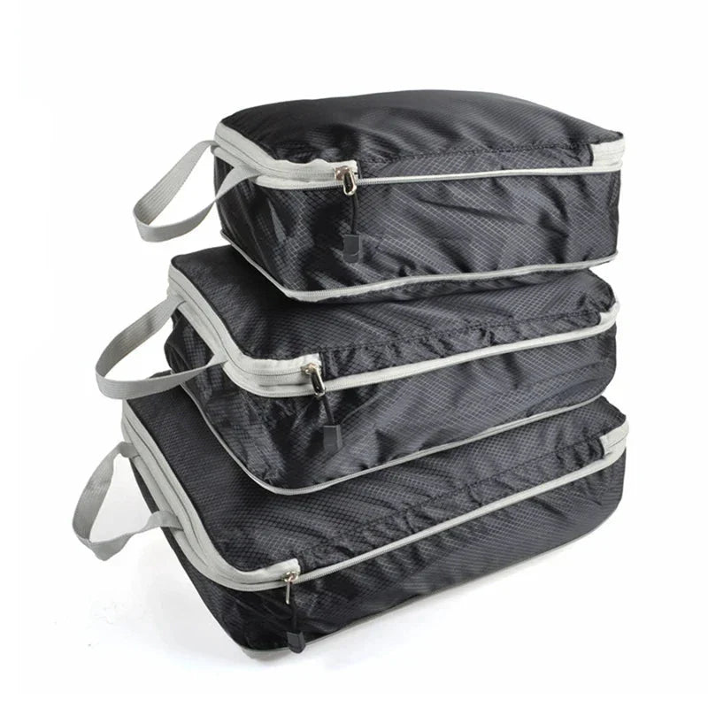 Packing Cubes Compression Nylon Mesh Set of 3