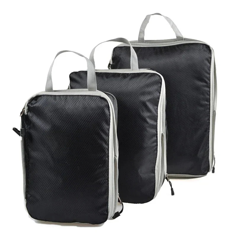 Packing Cubes Compression Nylon Mesh Set of 3