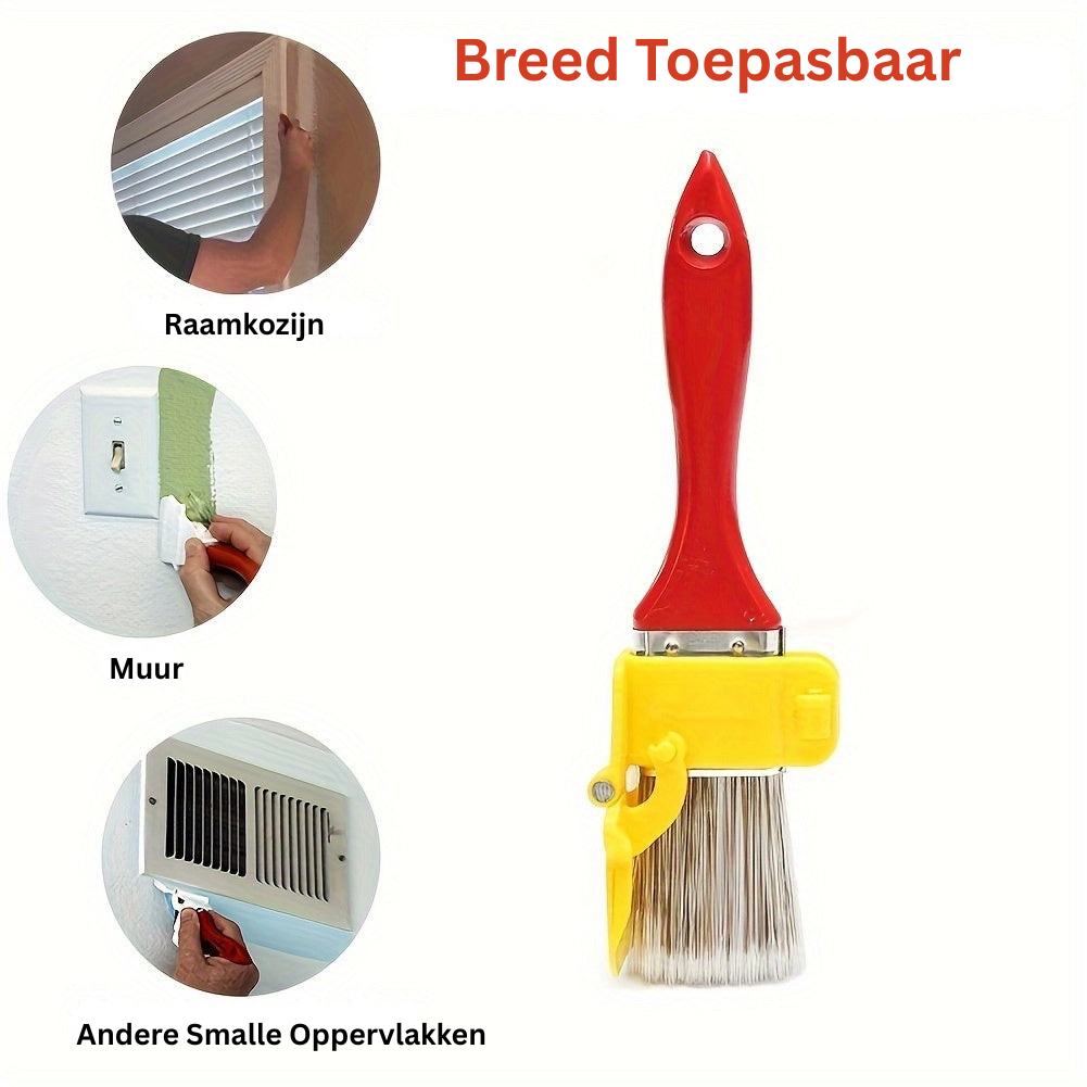 Paint Brush Integrated Scraper Synthetic Bristles & Ergonomic Handle