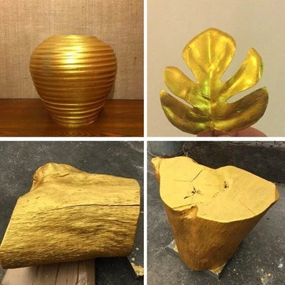 Paint Metallic Gold Water-Based Shimmer Finish
