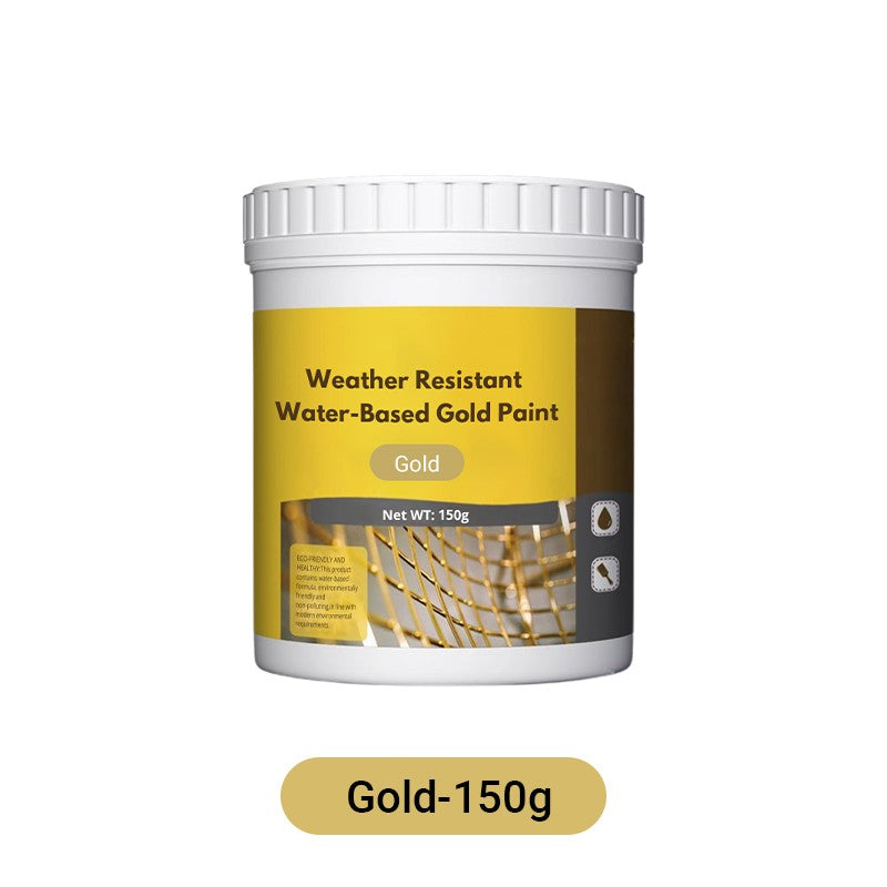 Paint Metallic Gold Water-Based Weather-Resistant