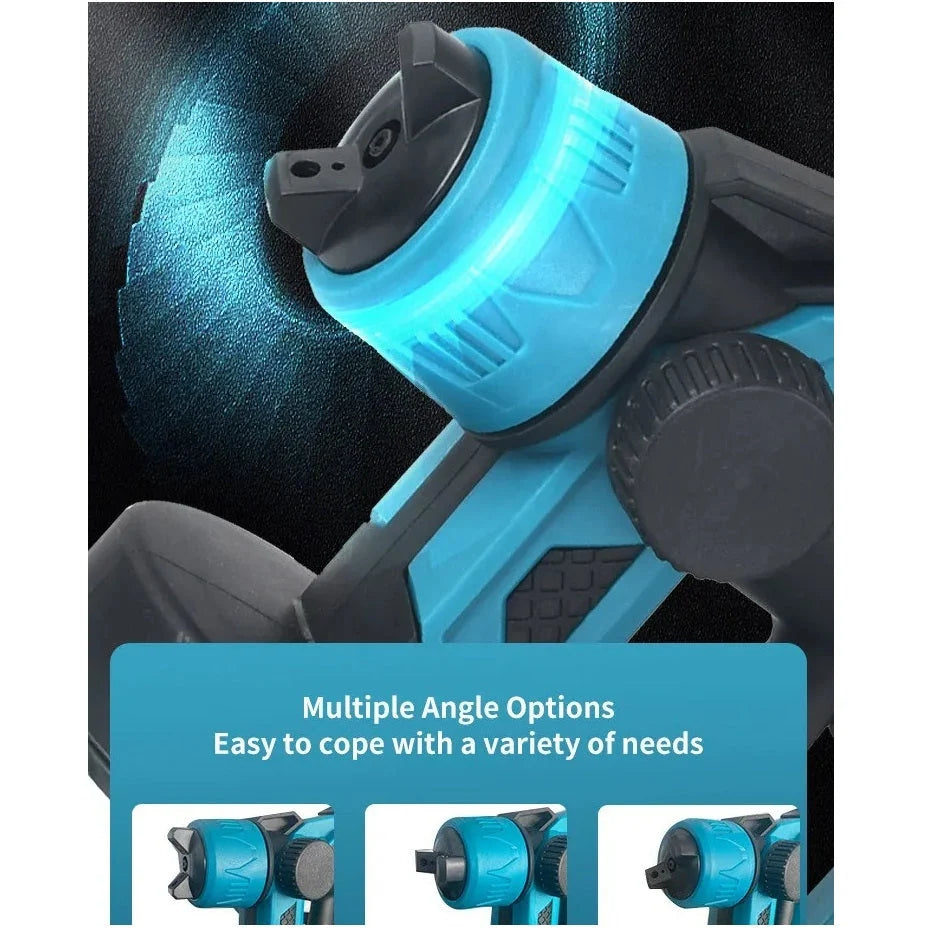Paint Sprayer Cordless Adjustable Flow Interchangeable Nozzles