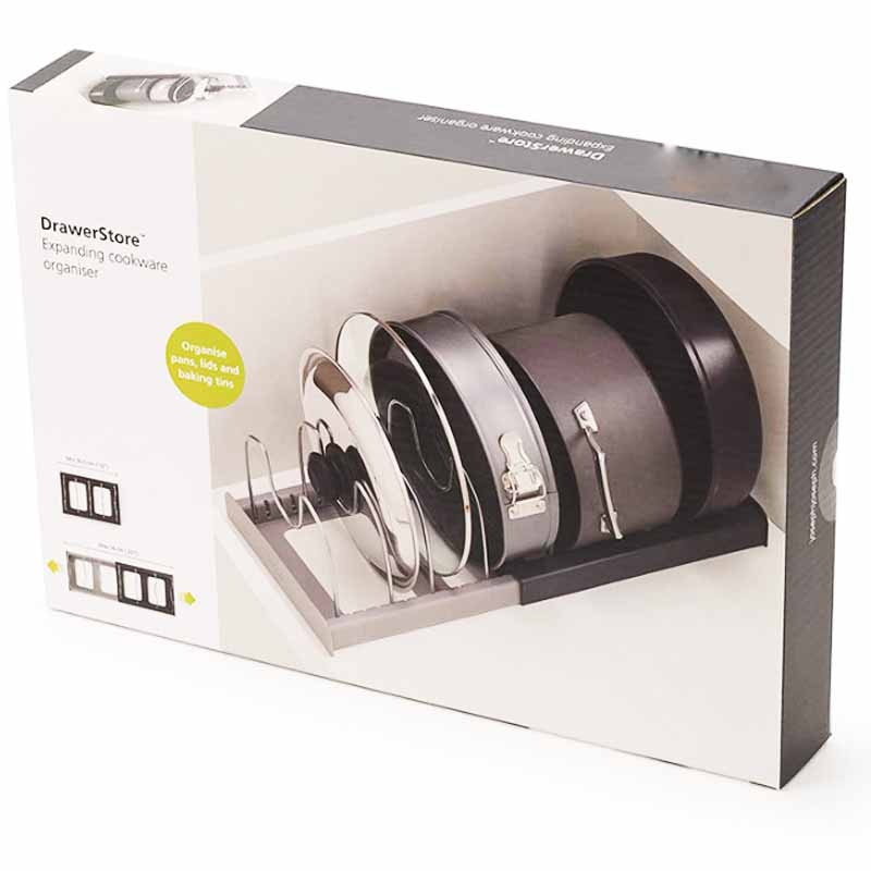 Pan & Lid Organizer Expandable Stainless Steel Dividers