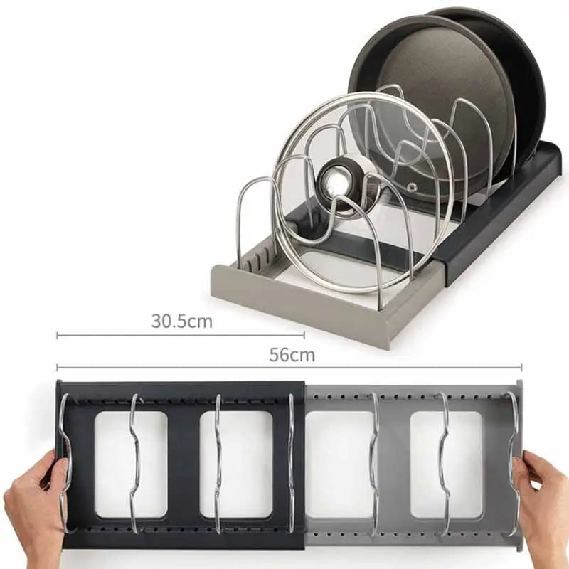 Pan & Lid Organizer Extendable 12 to 22 Inches