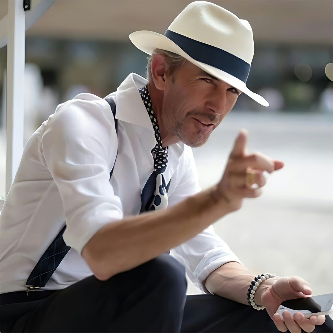 Panama Hat UV Protection Adjustable Fit & Lightweight