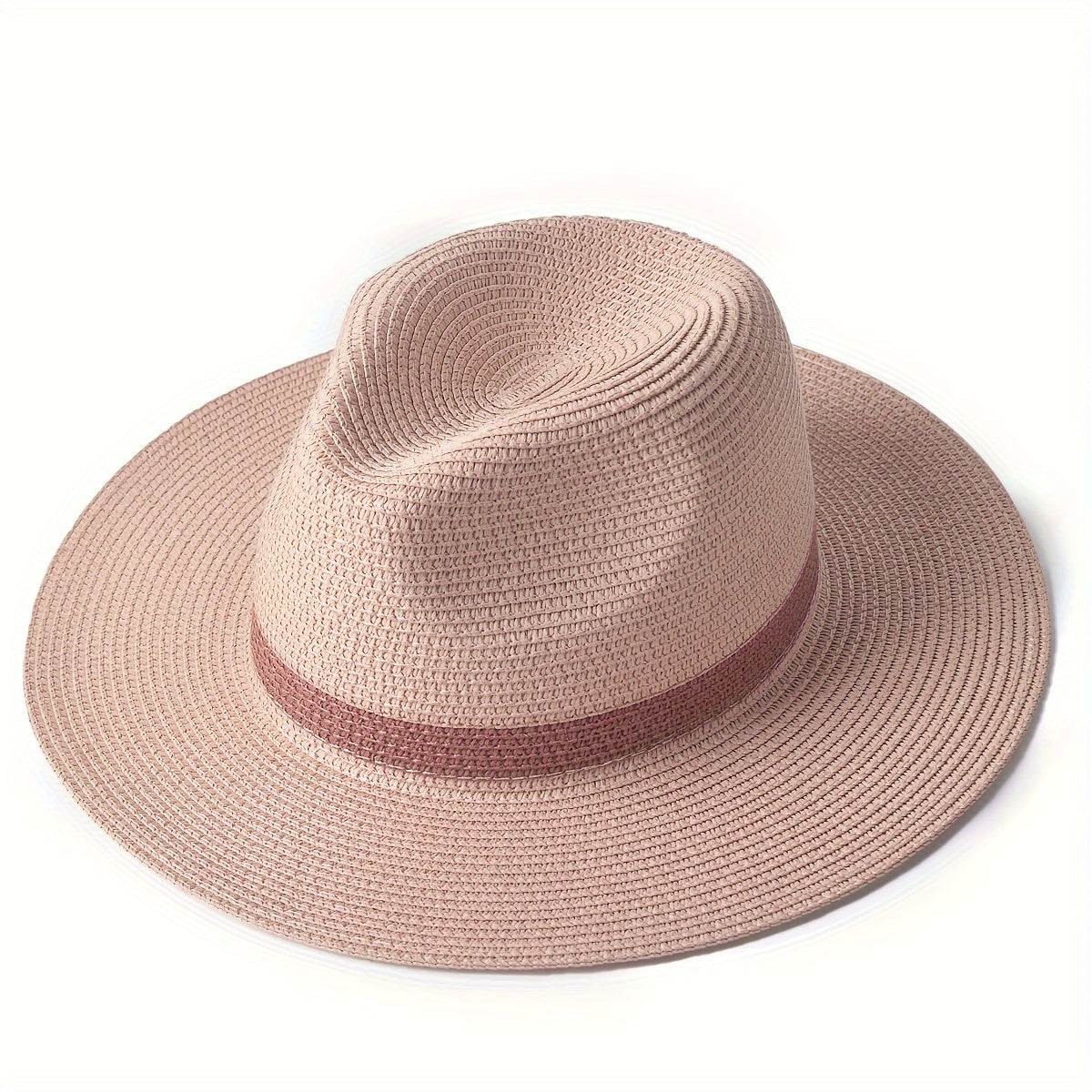 Panama Hat Wide Brim Breathable Paper Fiber UV Protection