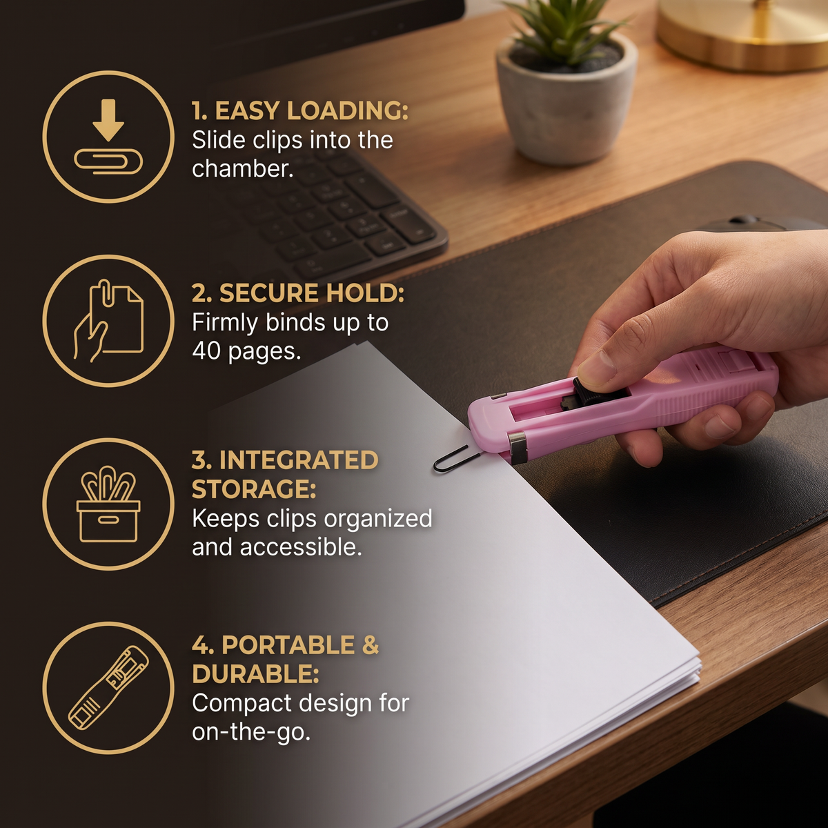 Paper Clip Rust-Resistant Precision Spring Gentle Grip
