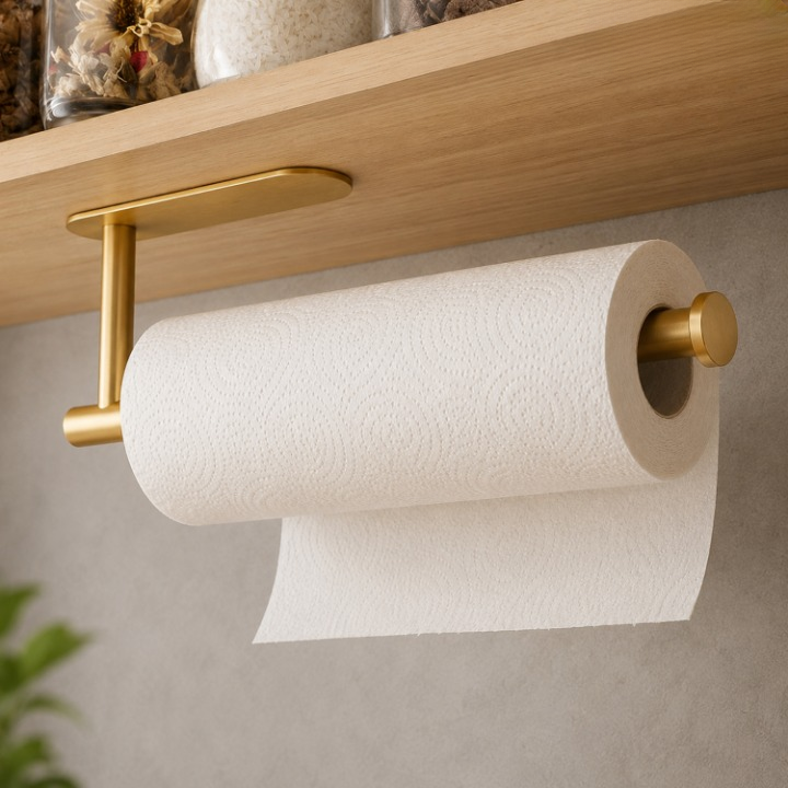 Paper Towel Holder Stainless Steel Under-Cabinet Set of 2