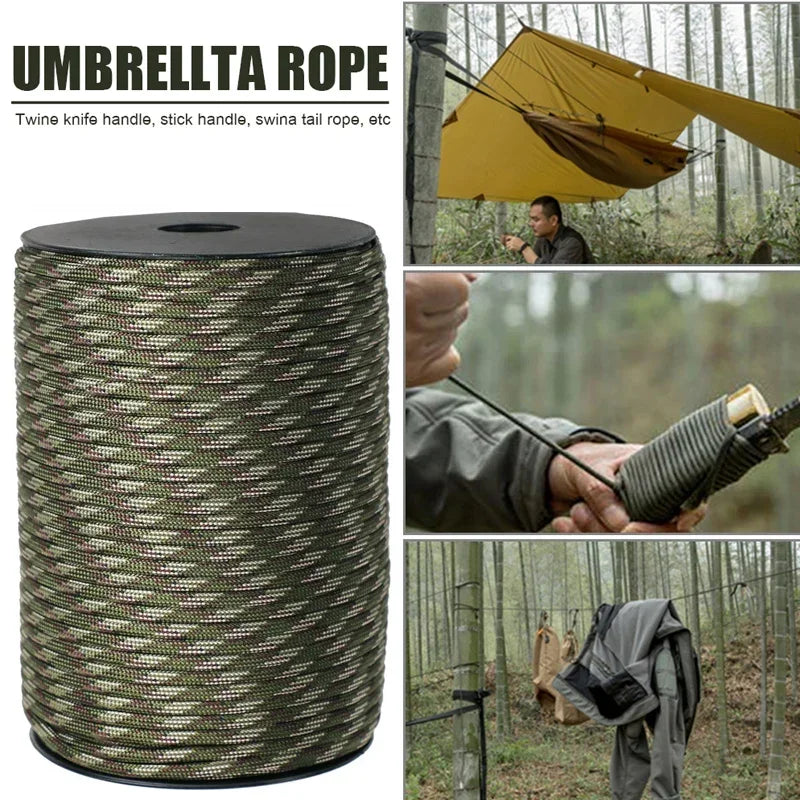 Paracord Rope 650 Lb Tensile Strength 9 Core Polypropylene