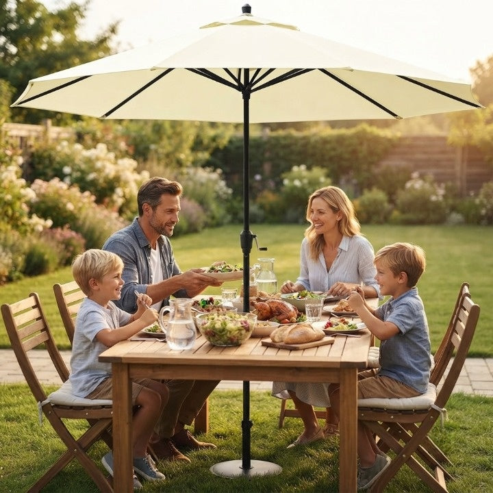 Parasol Cover Water-Repellent Vented Fits 6 Or 8 Ribs