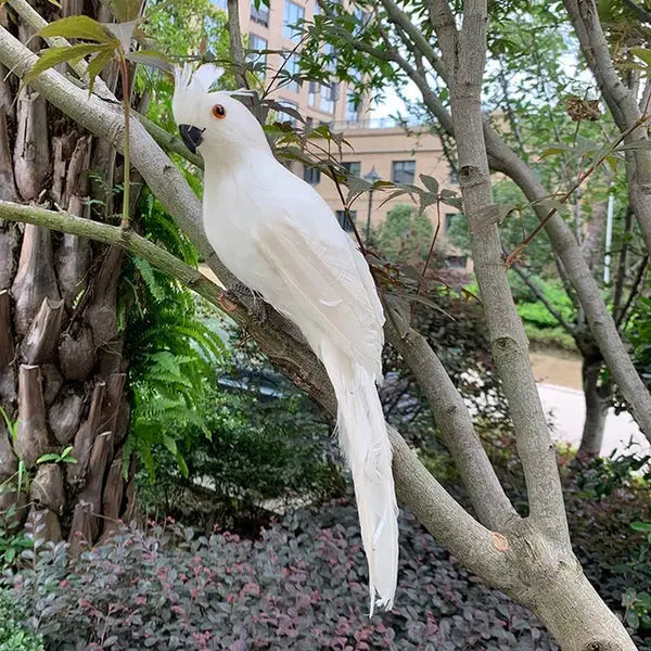 Parrot Ornament Lifelike Feathered Weather Resistant 25 cm