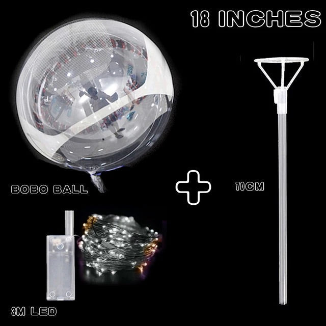 Party Balloons Adjustable LED Reusable 10 Pack