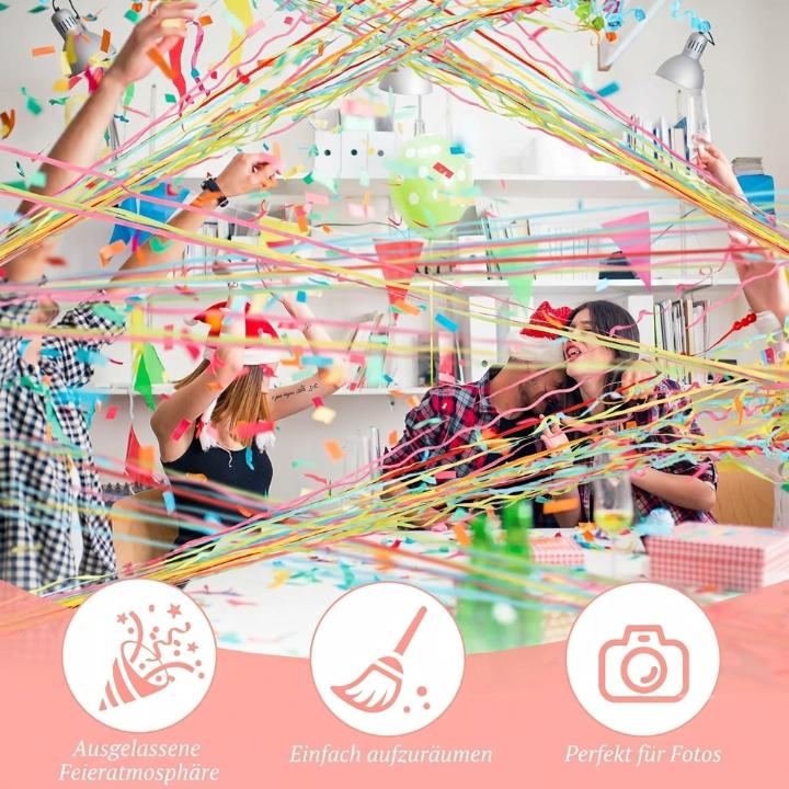 Party Streamers Biodegradable Silent & Residue-Free 10 Pieces
