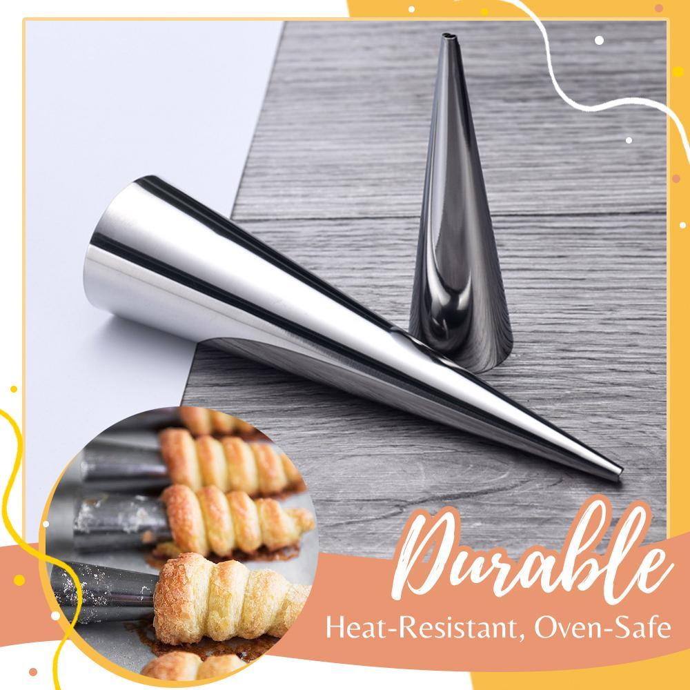 Pastry Molds Horn-Shaped Stainless Steel Set of 5
