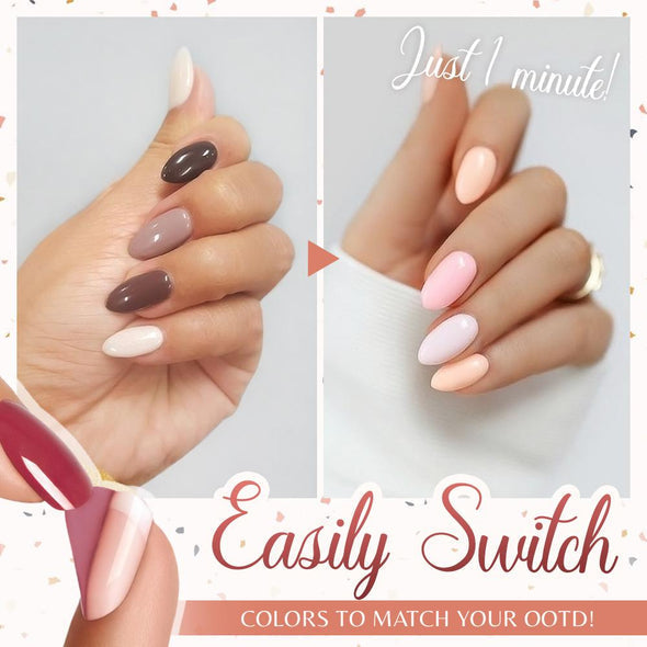 Peel-Off Nail Polish Water-Based & Fast-Drying Chip-Free