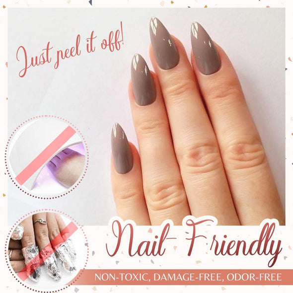 Peel-Off Nail Polish Water-Based & Fast-Drying Chip-Free