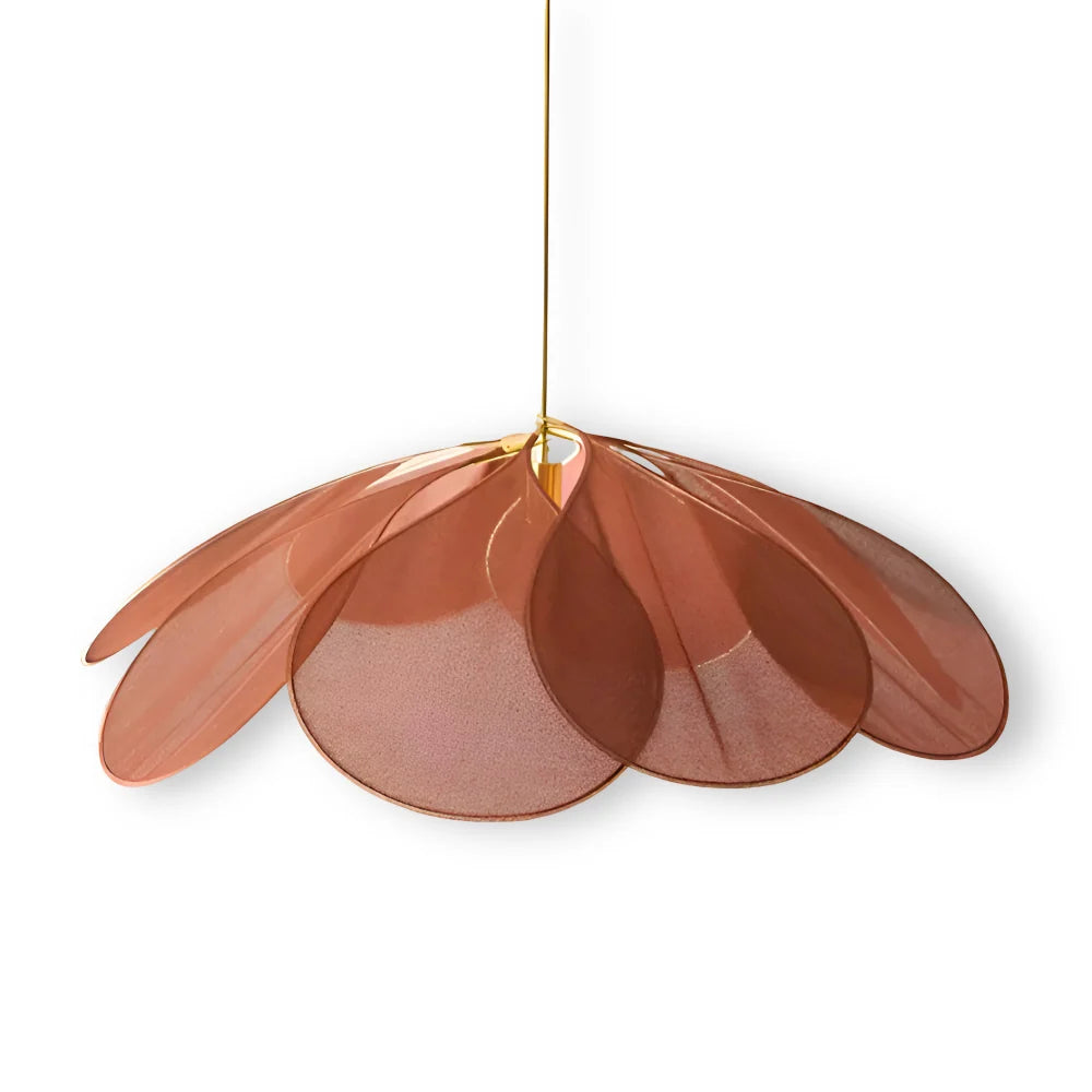 Pendant Lamp Flower-Shaped Fabric Shade Adjustable Cable