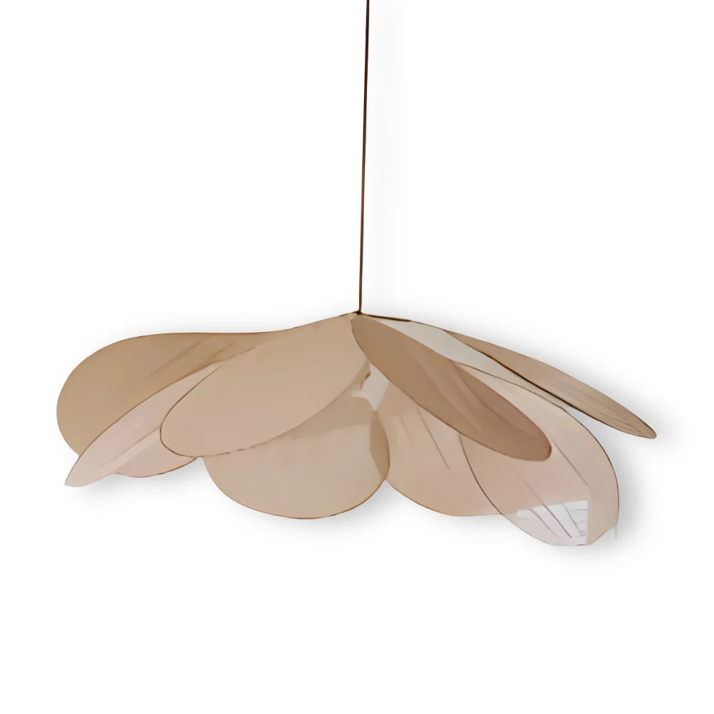 Pendant Lamp Flower-Shaped Fabric Shade Adjustable Cable