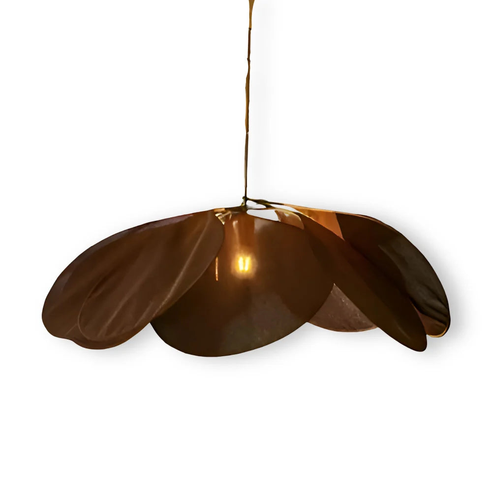 Pendant Lamp Flower-Shaped Fabric Shade Adjustable Cable