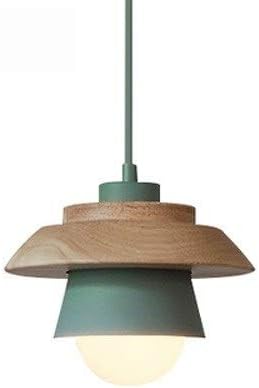 Pendant Lamp Scandinavian Aluminum & Wood Height-Adjustable Cable