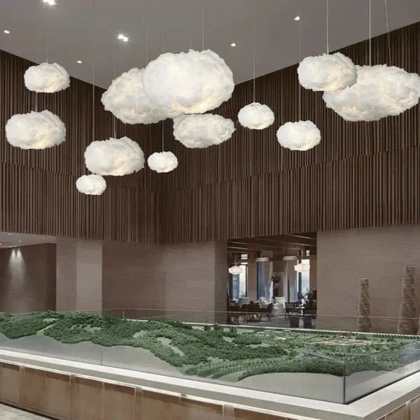 Pendant Light Cloud Shape Warm White LED