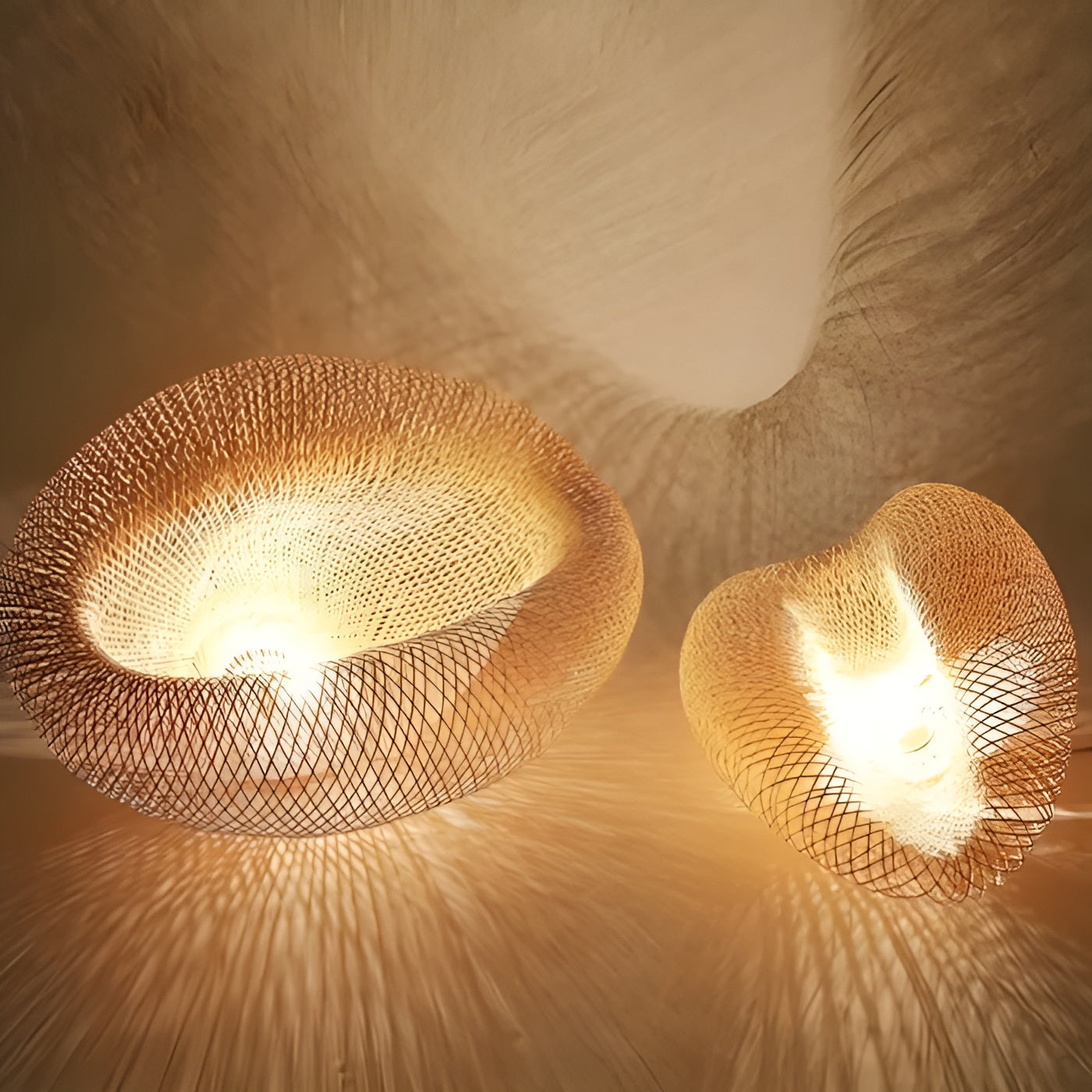 Pendant Light Handwoven Bamboo 50cm Diameter Warm Ambient Glow