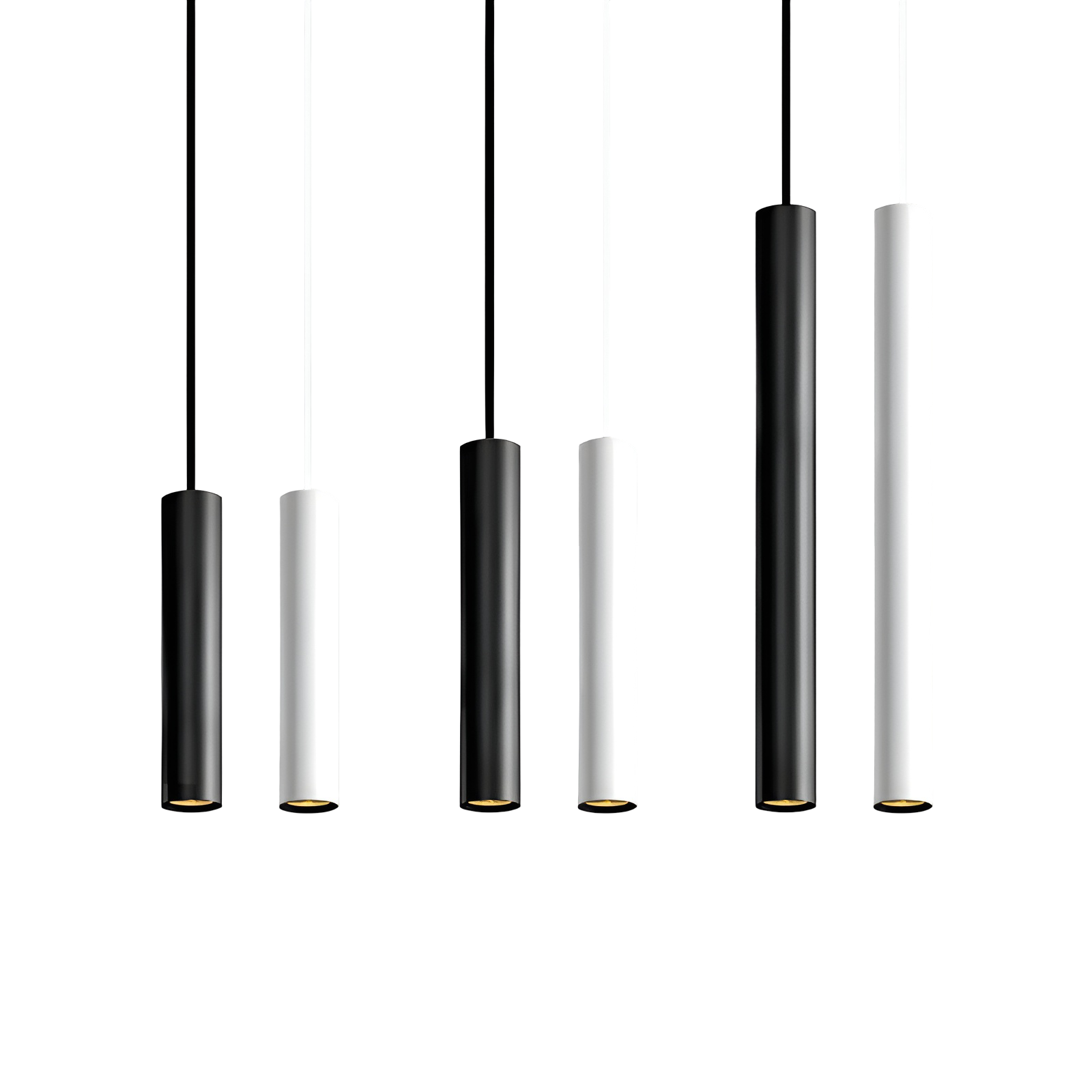 Pendant Light Slim Tubular LED 4000K Adjustable Height