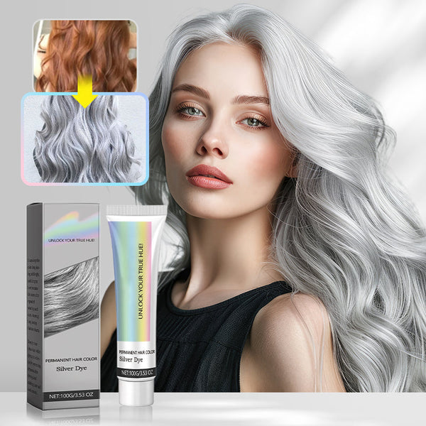 Permanent Hair Color Silver Gray Neutralizes Yellow